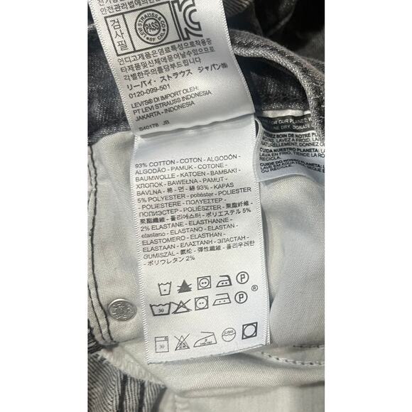 AG-ED Adriano Goldschmied Black Distressed Stretchy Skinny Jeans Size 28 R - Picture 3 of 8